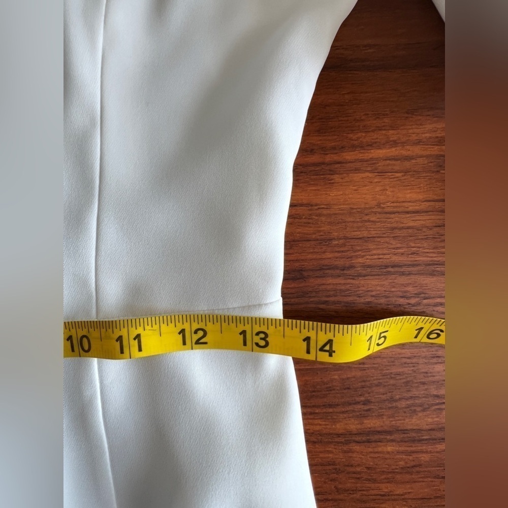 Sachin & Babi Harper Dress Off White Crepe Flutter Mini Dress size 2 - Picture 13 of 15